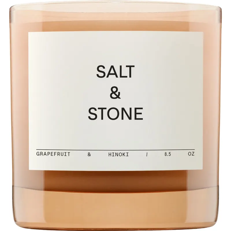 SALT & STONE Grapefruit & Hinoki Scented Candle, 240 g