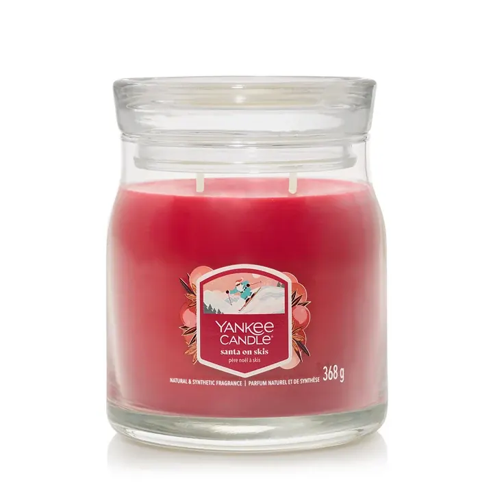 Santa On Skis MEDIUM YANKEE CANDLE | Pinalli