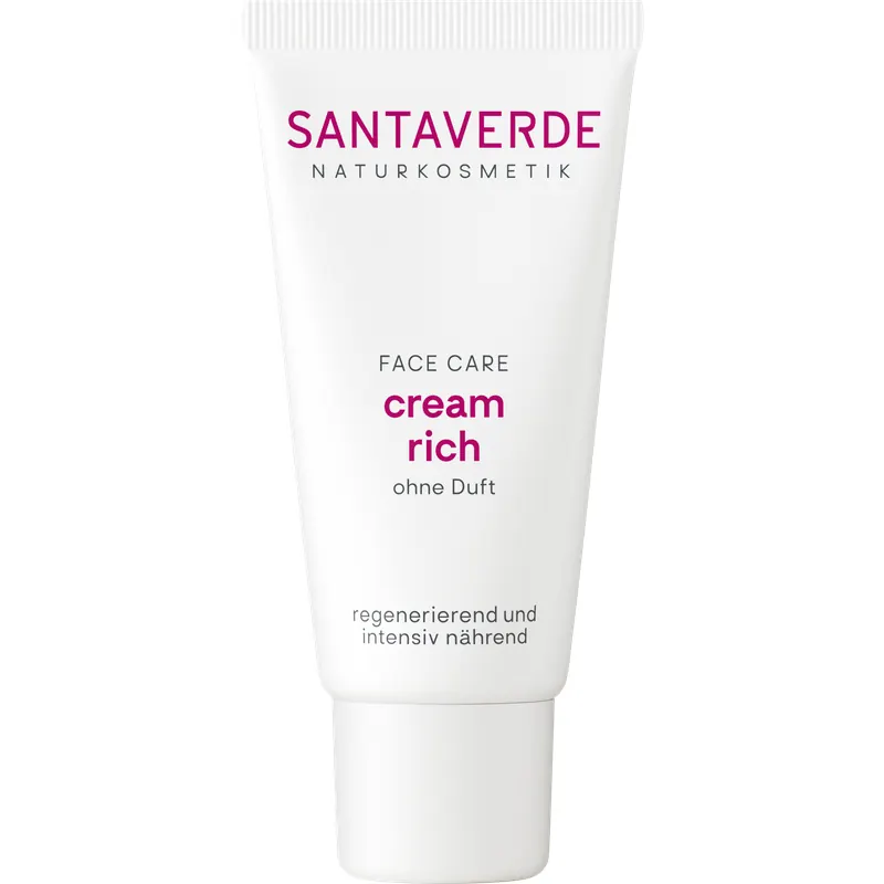Santaverde FACE CARE cream rich fragrance-free, 30 ml
