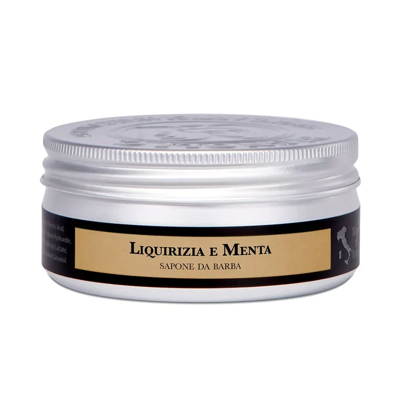 Saponificio Bignoli sapone da barba Liquirizia e Menta 175gr