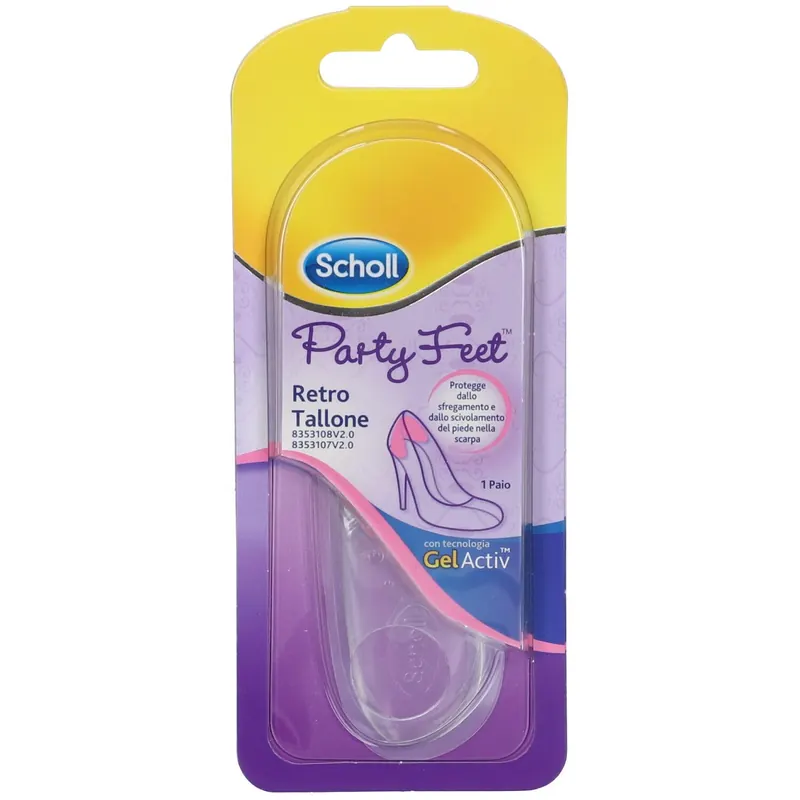 Scholl Party Feet Retro Tallone Fascia in Gel Trasparente