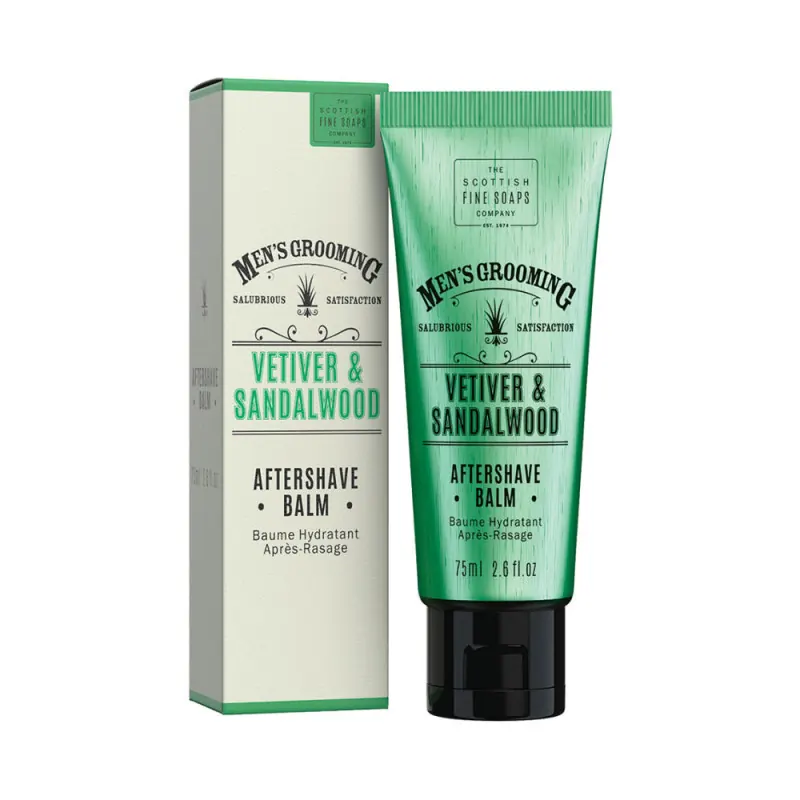 Scottish Fine Soaps Vetiver & Sandalwood Aftershave Balm 75ml