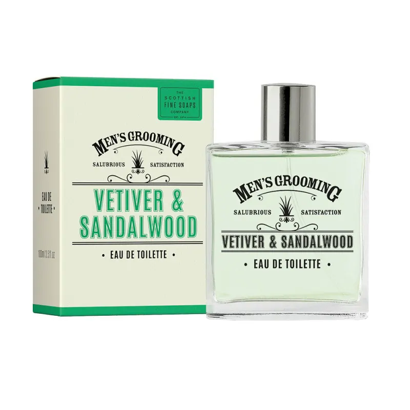Scottish Fine Soaps Vetiver & Sandalwood Eau de Toilette 100ml