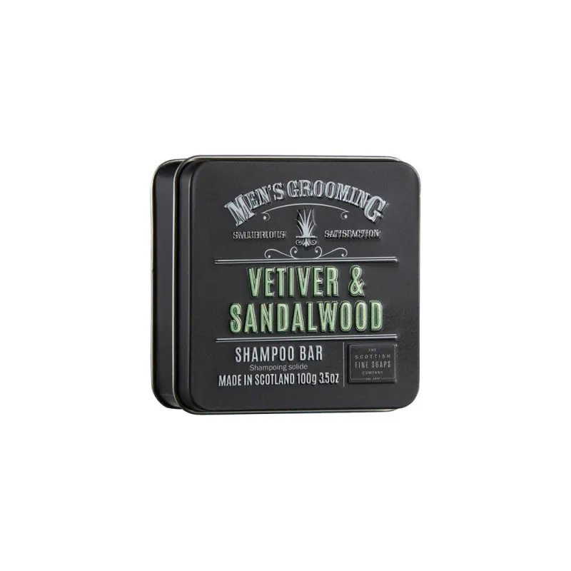 Scottish Fine Soaps Vetiver & Sandalwood Shampoo Bar 100g