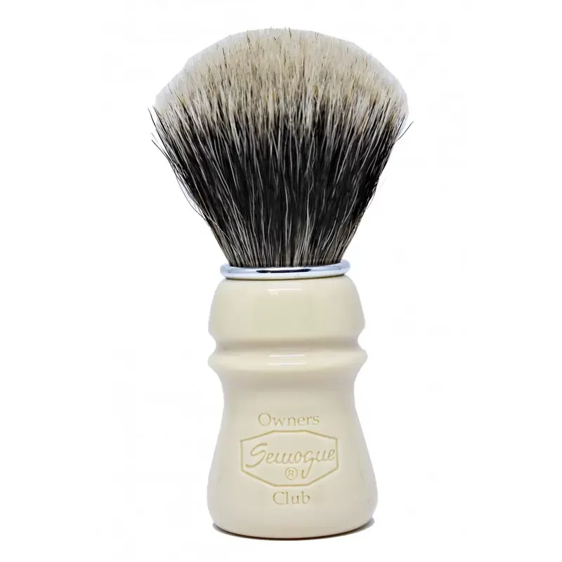 Semogue Shaving Brush ''S.O.C.'' Two Band Badger Ivory