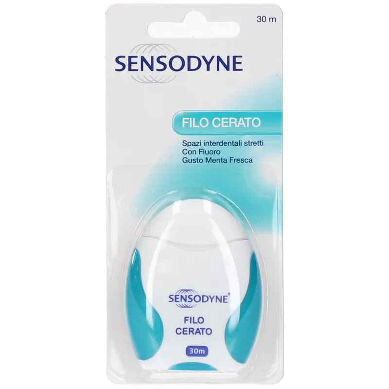Sensodyne Filo Interdentale Cerato con Fluoro Menta Fresca