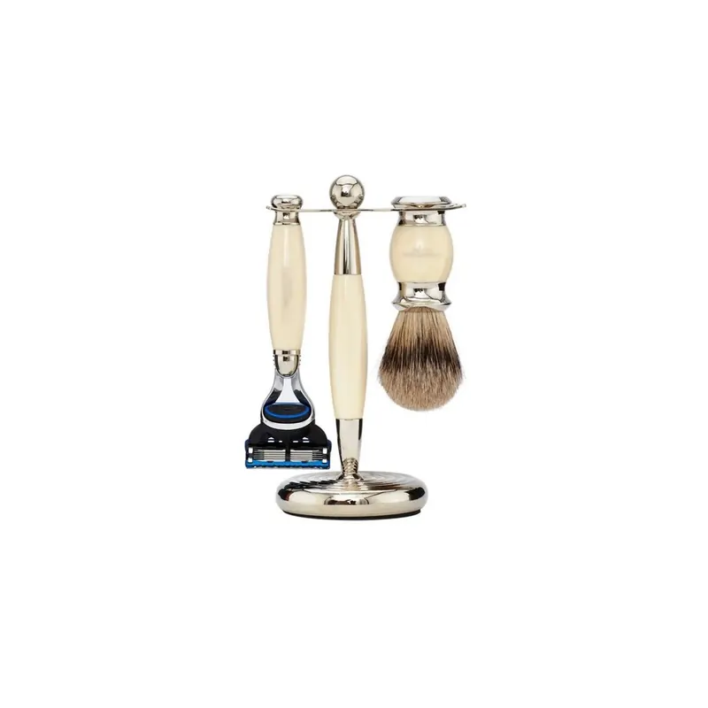 Set Afeitar Tejón & Fusion Edwardian Ivory Truefitt & Hill