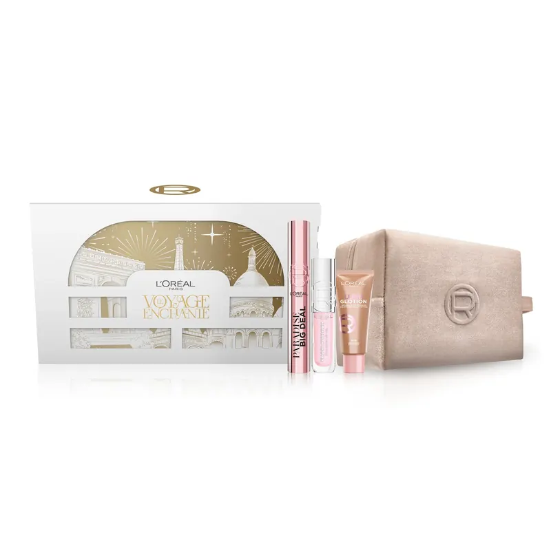 Set regalo Mascara, Lucidalabbra, Mini Lumi Glotion e Pochette L'ORÉAL PARIS | Pinalli