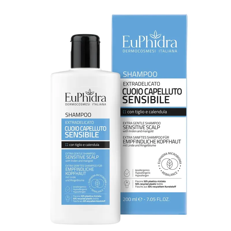 Shampoo extradelicato cuoio capelluto sensibile EUPHIDRA | Pinalli