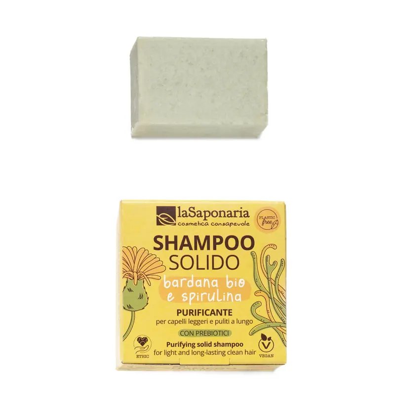 Shampoo solido purificante anti-forfora LA SAPONARIA | Pinalli
