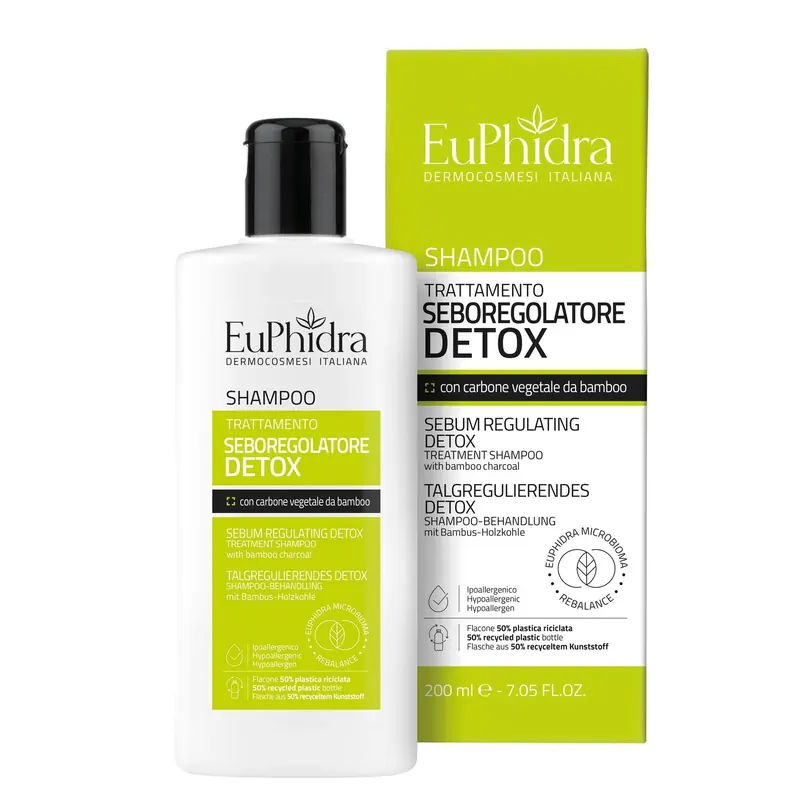 Shampoo trattamento sebo regolatore Detox EUPHIDRA | Pinalli