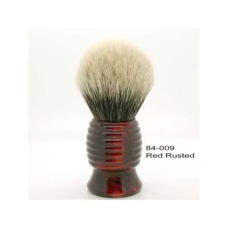 Shavemac Silvertip 2 Band 26mm/54mm Handle 84 Red Rusted shaving Brush
