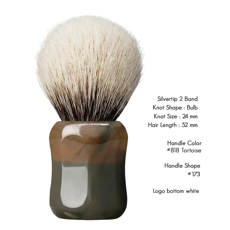 Shavemac Silvertip Shaving Brush 52mm Brown