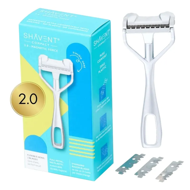 Shavent rasoio di sicurezza single edge Compact 2.0 Magnetic Cromo Opaco