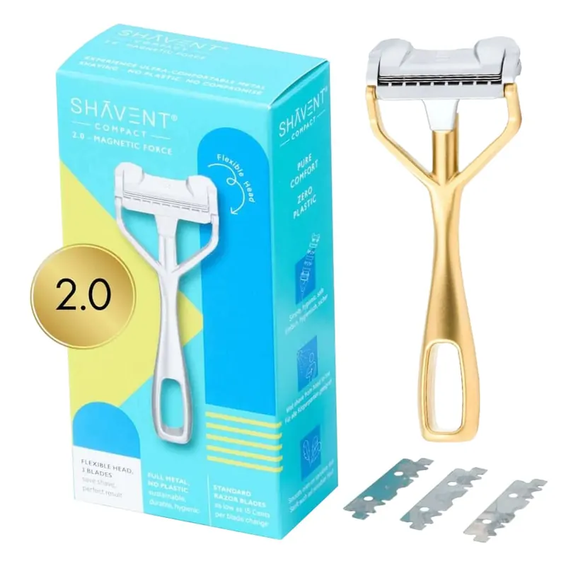 Shavent rasoio di sicurezza single edge Compact 2.0 Magnetic Oro