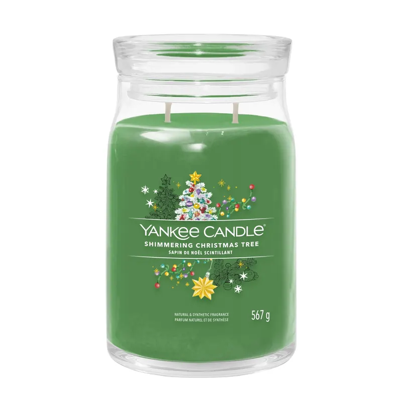 Shimmering Christmas Tree LARGE YANKEE CANDLE | Pinalli
