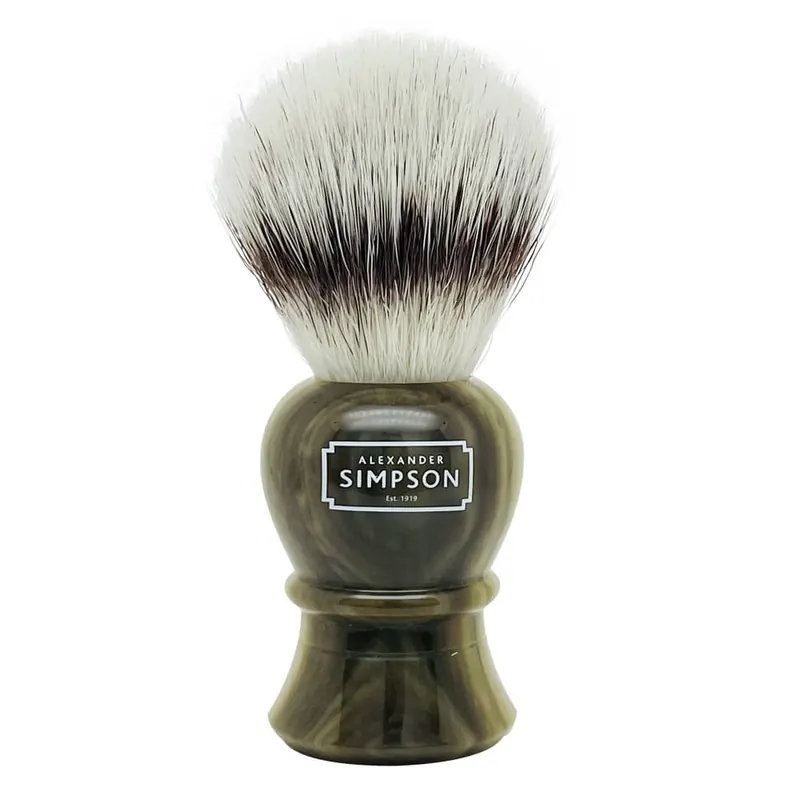 Simpson pennello da barba sintetico da viaggio Islington Faux Horn L