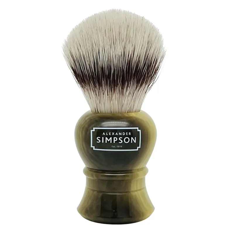 Simpson pennello da barba sintetico da viaggio Islington Faux Horn S