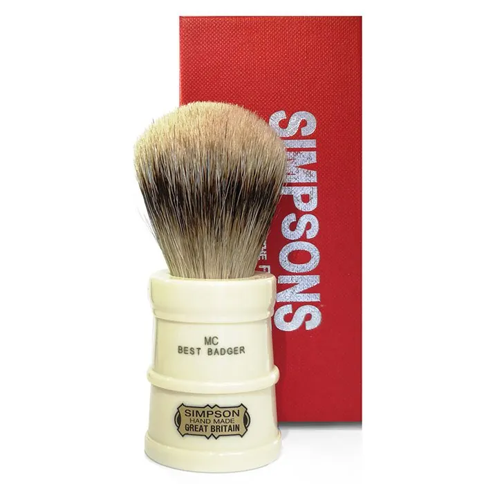 Simpsons pennello da barba milk churn best badger