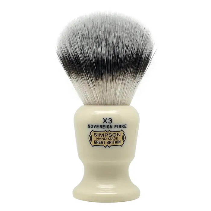 Simpsons pennello da barba sintetico Commodore X3 Sovereign Grade