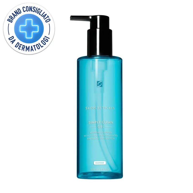 SkinCeuticals Simply Clean Gel detergente delicato e astringente a base di Acido Solfonico e Estratti Botanici 200 ml