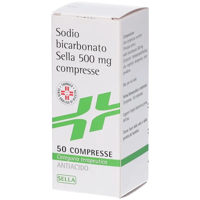 SODIO BICARBONATO SELLA 500 mg Compresse