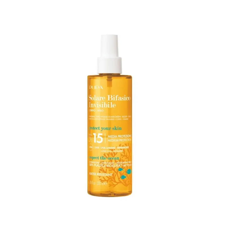 Solare Bifasico Invisibile SPF15 200ml PUPA | Pinalli