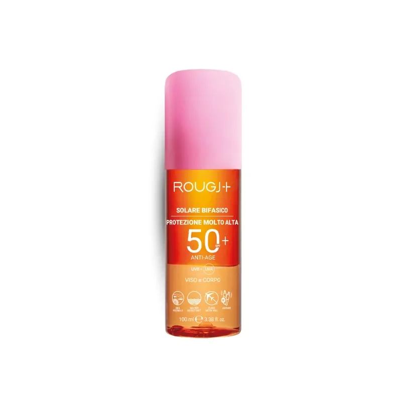 Solare Bifasico SPF50 Anti-age 100ml ROUGJ | Pinalli