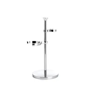 Soporte para brocha y maquinilla de afeitar MÜHLE cromo y plateado RHM50