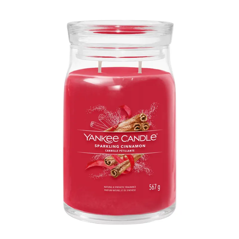 Sparkling Cinnamon LARGE YANKEE CANDLE | Pinalli
