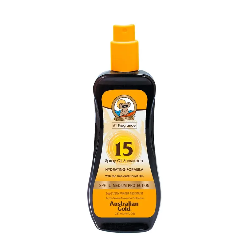 SPF15 Spray Oil with Tea Tree and Carrot AUSTRALIAN GOLD | Pinalli