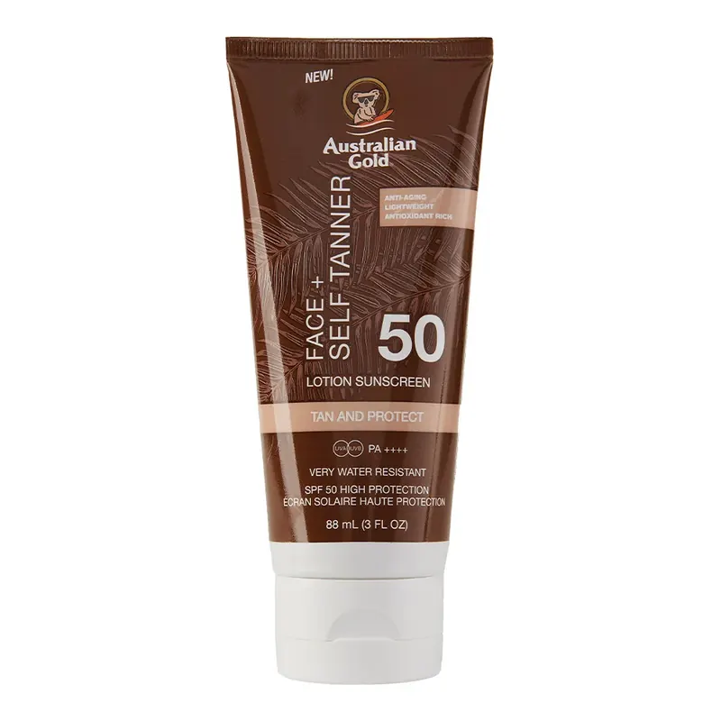 SPF50 Face + Self Tanner Lotion AUSTRALIAN GOLD | Pinalli