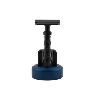 Stand de aluminio para maquinilla de afeitar clásica M3TEORITE color azul