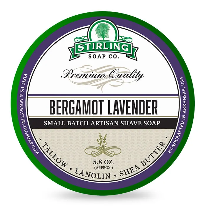 Stirling sapone da barba Bergamot Lavender 170ml