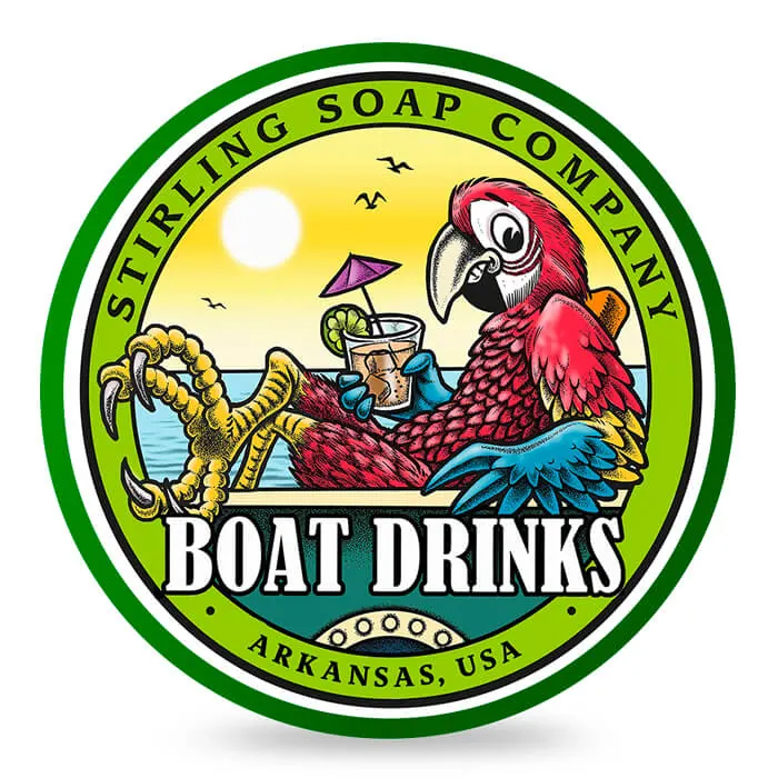 Stirling sapone da barba Boat Drinks 170ml