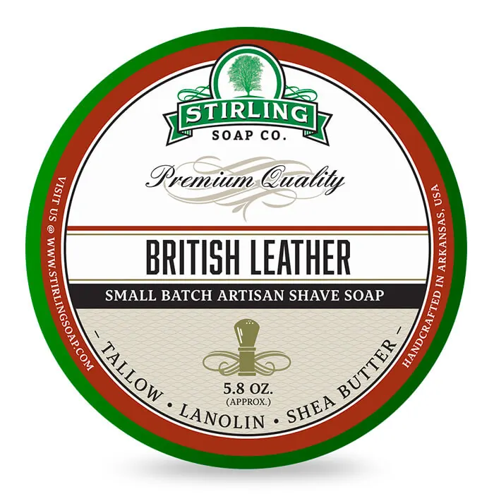 Stirling sapone da barba British Leather 170ml