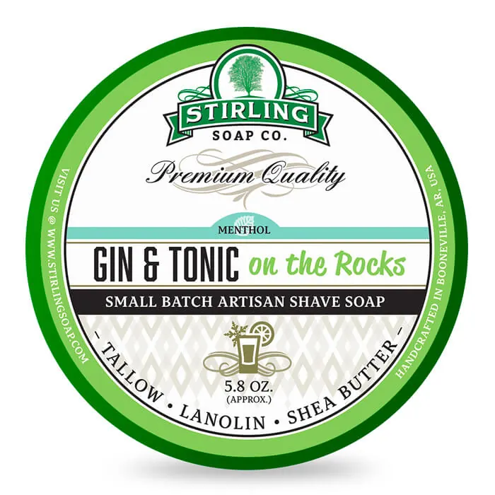 Stirling sapone da barba Gin & Tonic 170ml