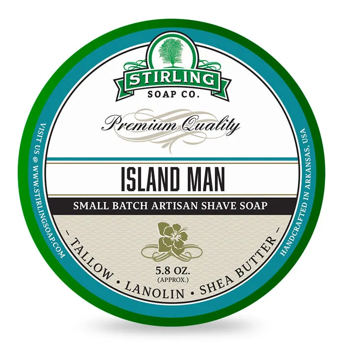 Stirling sapone da barba Island Man 170ml