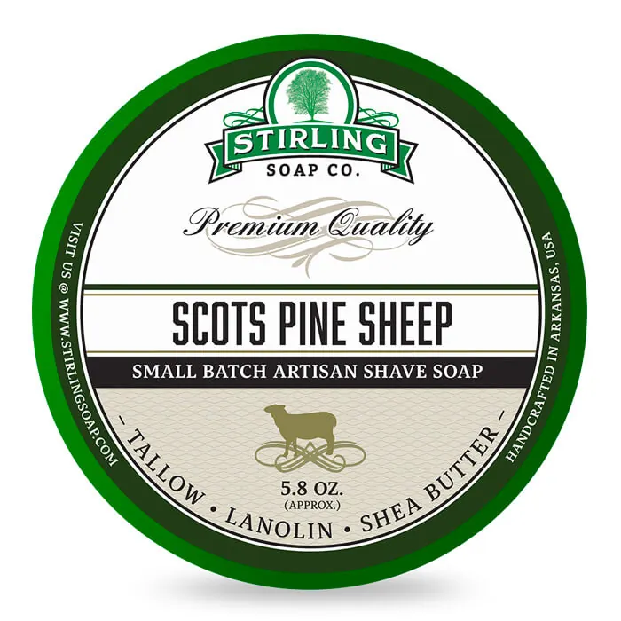 Stirling sapone da barba Scots Pine Sheep 170ml