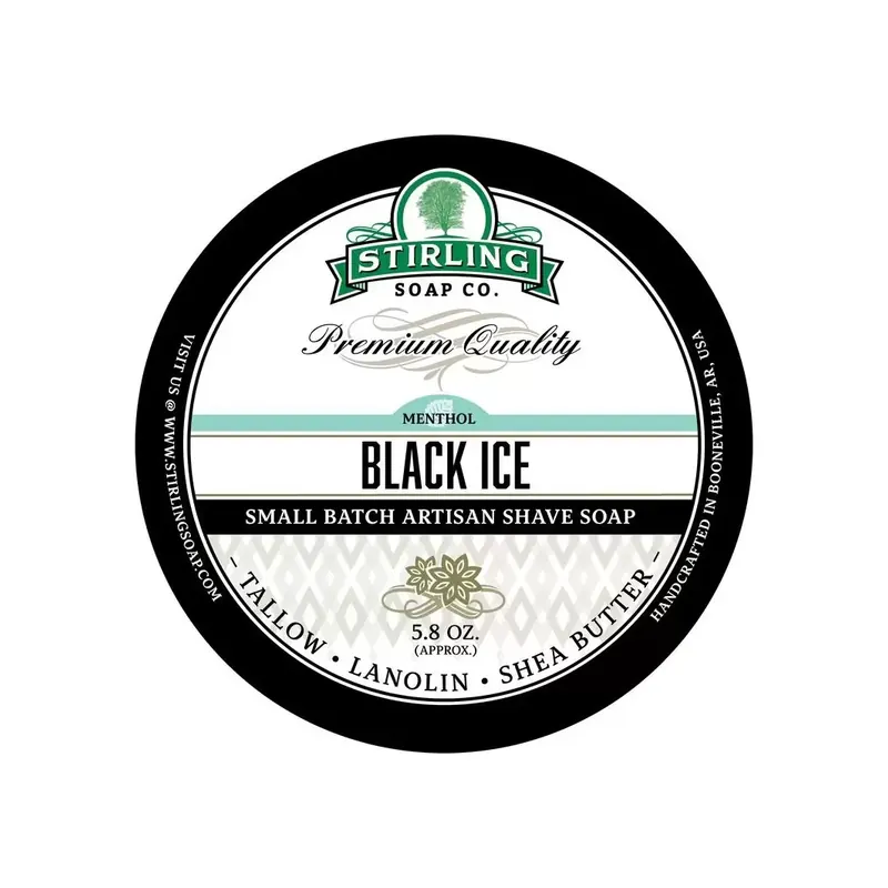 Stirling Soap Co Black Ice Shaving Soap 170ml