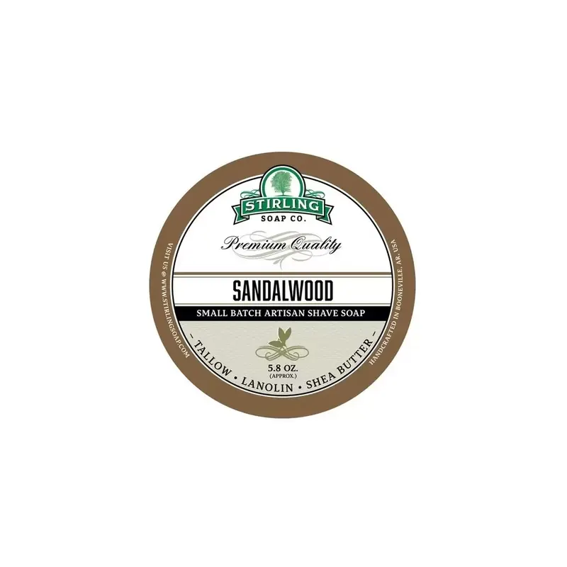 Stirling Soap Co Sandalwood Shaving Soap 170ml