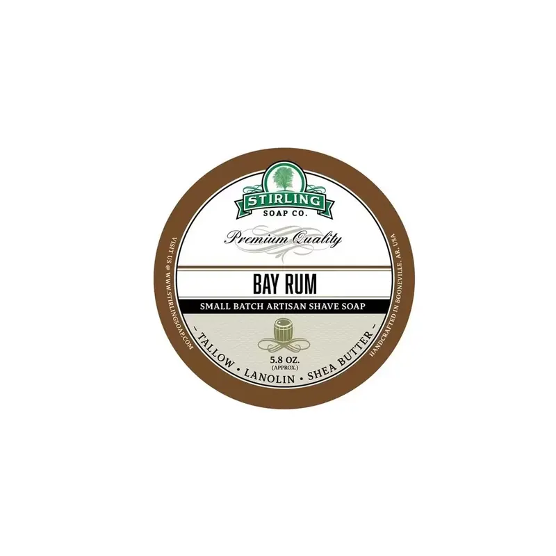 Stirling Soap Co Shaving Soap Bay Rum 170ml