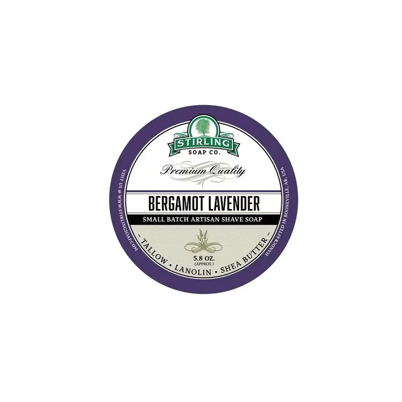 Stirling Soap Co Shaving Soap Bergamot Lavender 170ml