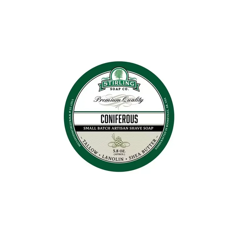 Stirling Soap Co Shaving Soap Coniferous 170ml