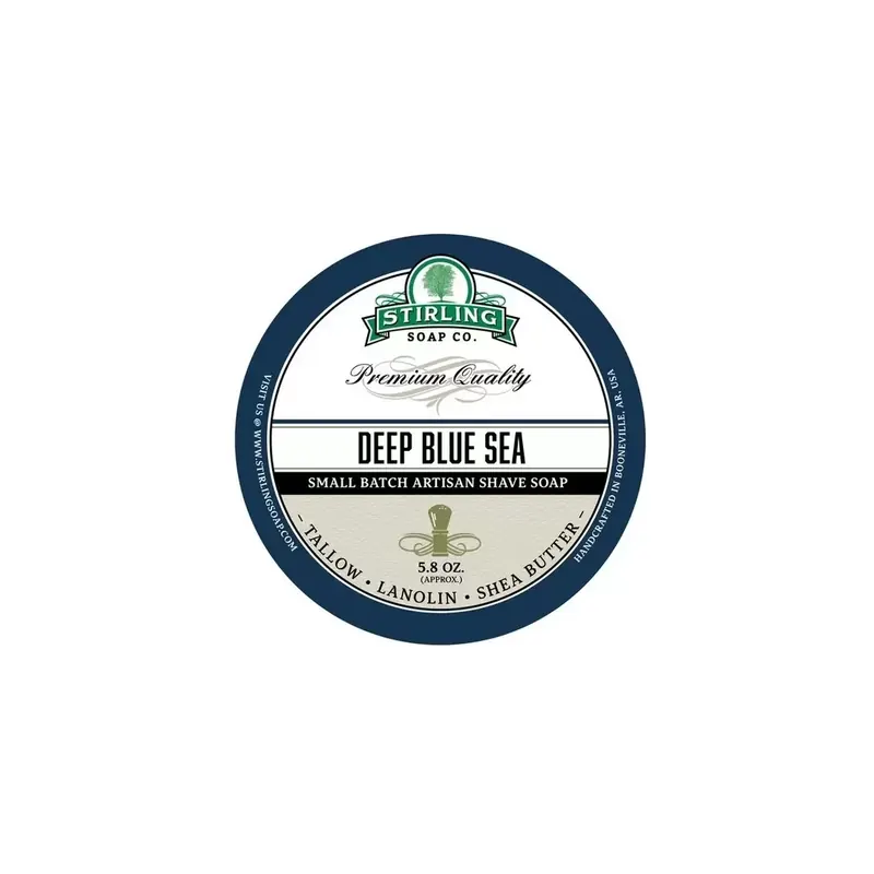 Stirling Soap Co Shaving Soap Deep Blue Sea 170ml