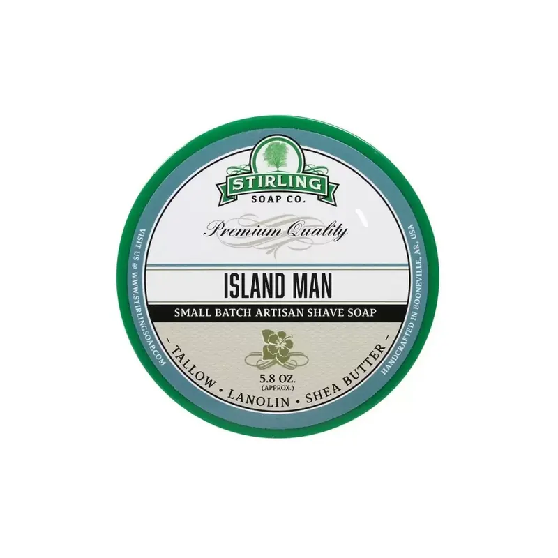 Stirling Soap Co Shaving Soap Island Man 170ml