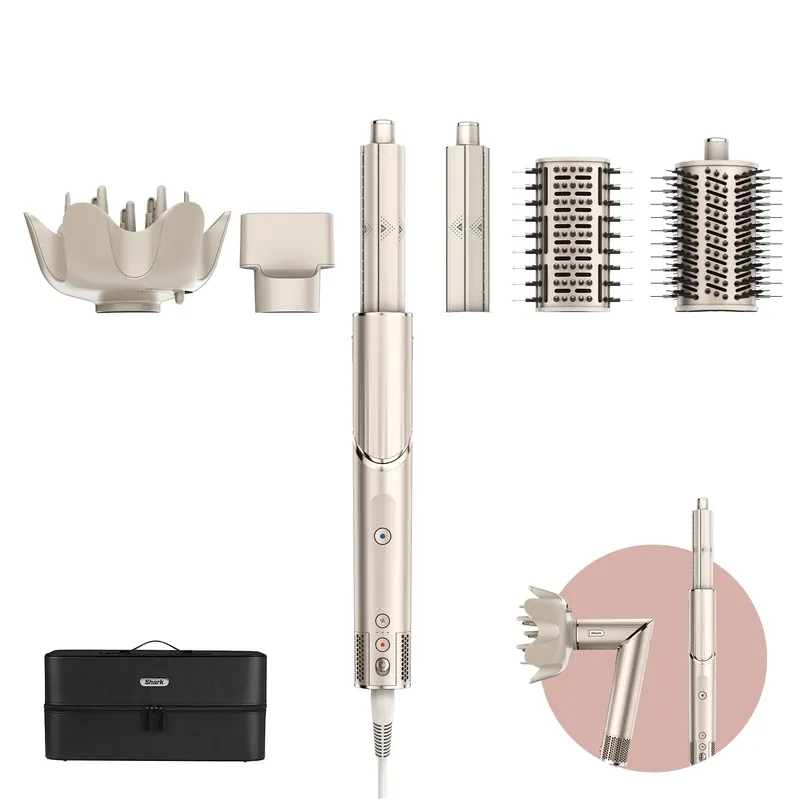 STYLER e ASCIUGACAPELLI SHARK FLEXSTYLE COMPLETE SET - Champagne SHARK BEAUTY | Pinalli