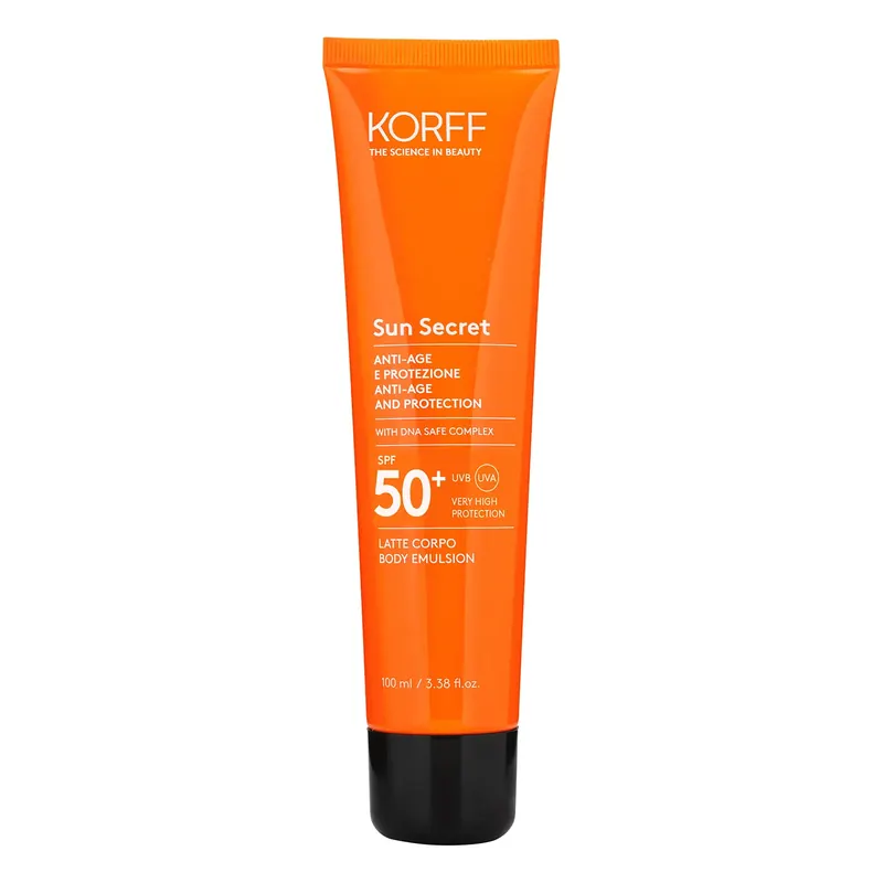Sun Secret Latte Solare Protettivo ed Anti-Age SPF50+ KORFF | Pinalli