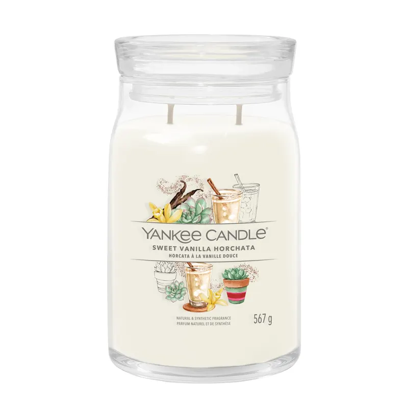 Sweet Vanilla Horchata LARGE YANKEE CANDLE | Pinalli