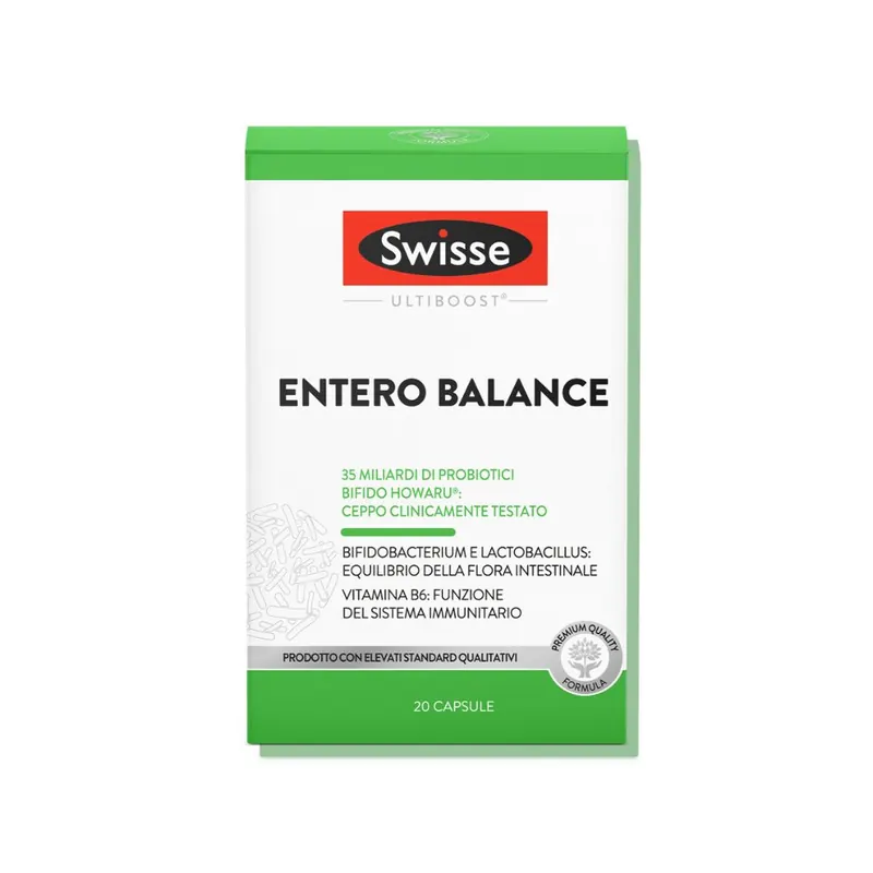 Swisse Entero Balance con 35 Mld di Probiotici Bifido Howaru® Capsule